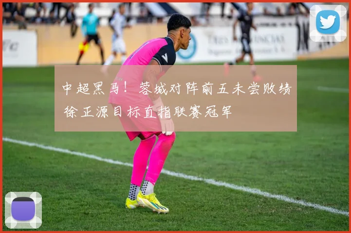 中超黑马！蓉城对阵前五未尝败绩 徐正源目标直指联赛冠军